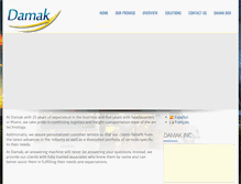 Tablet Screenshot of damak-usa.com